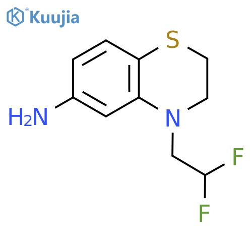 4-(2,2-Difluoroethyl)-3,4-dihydro-2H-1,4-benzothiazin-6-amine structure