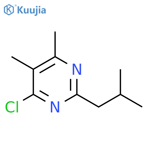 4-Chloro-5,6-dimethyl-2-(2-methylpropyl)pyrimidine structure