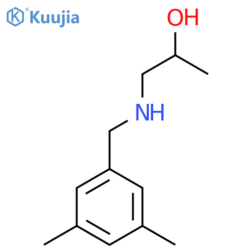 1-{(3,5-dimethylphenyl)methylamino}propan-2-ol structure