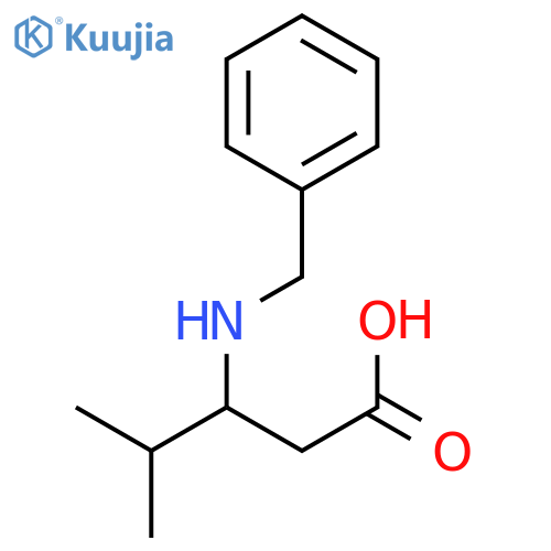 3-(Benzylamino)-4-methylpentanoic acid structure