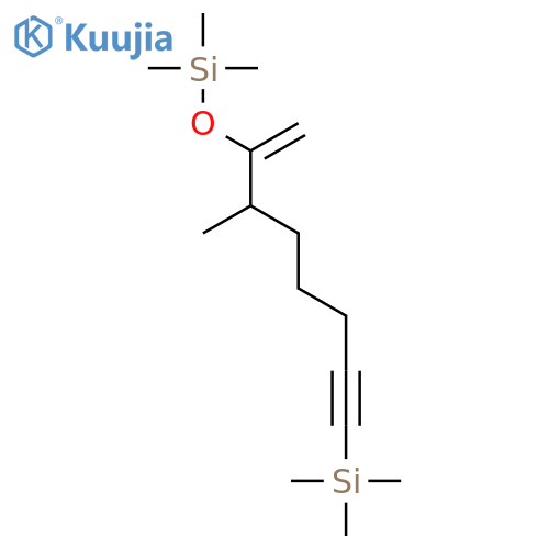 Silane, trimethyl[[2-methyl-1-methylene-7-(trimethylsilyl)-6-heptynyl]oxy]- structure