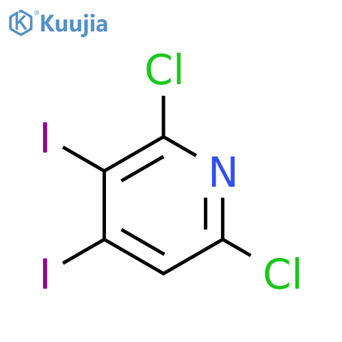 2,6-dichloro-3,4-diiodopyridine structure