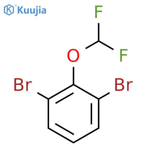 1,3-Dibromo-2-(difluoromethoxy)benzene structure