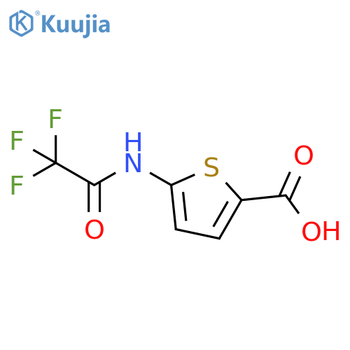 5-(trifluoroacetamido)thiophene-2-carboxylic acid structure