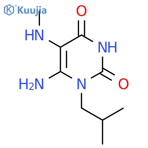 6-Amino-1-isobutyl-5-methylamino-1H-pyrimidine-2,4-dione structure