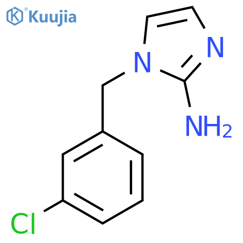 1-(3-chlorophenyl)methyl-1H-imidazol-2-amine structure