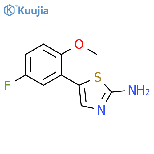 5-(5-Fluoro-2-methoxyphenyl)thiazol-2-amine structure
