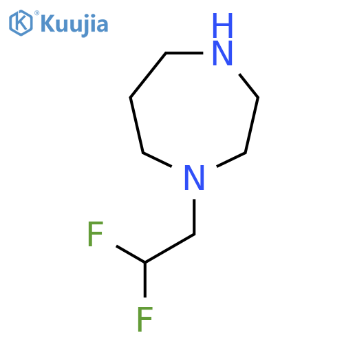 1-(2,2-Difluoroethyl)-1,4-diazepane structure