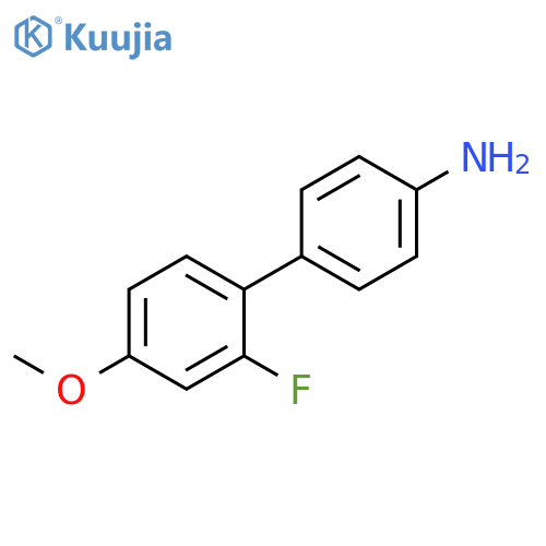 4-(2-fluoro-4-methoxyphenyl)aniline structure