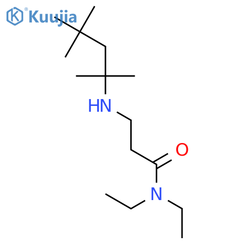 Propanamide, N,N-diethyl-3-[(1,1,3,3-tetramethylbutyl)amino]- structure