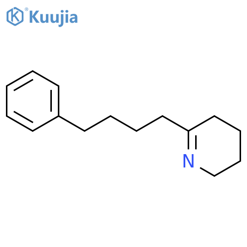 Pyridine, 2,3,4,5-tetrahydro-6-(4-phenylbutyl)- structure