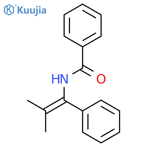 N-(2-methyl-1-phenylprop-1-enyl)benzamide structure