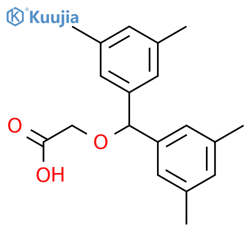 Acetic acid, [bis(3,5-dimethylphenyl)methoxy]- structure