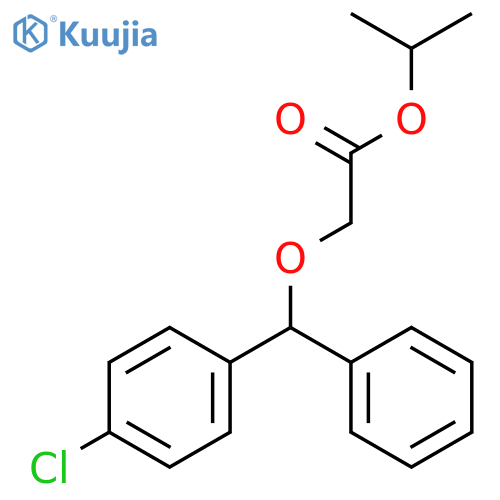 Acetic acid, [(4-chlorophenyl)phenylmethoxy]-, 1-methylethyl ester structure