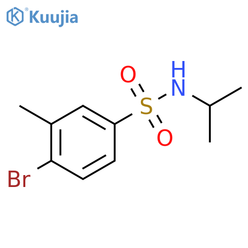 4-Bromo-N-isopropyl-3-methylbenzenesulfonamide structure