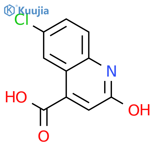 6-Chloro-2-hydroxyquinoline-4-carboxylic acid structure