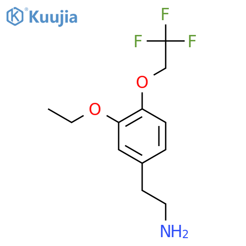 2-3-ethoxy-4-(2,2,2-trifluoroethoxy)phenylethan-1-amine structure