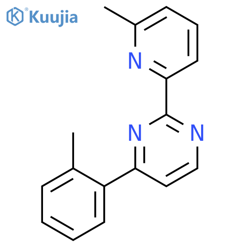 Pyrimidine, 4-(2-methylphenyl)-2-(6-methyl-2-pyridinyl)- structure