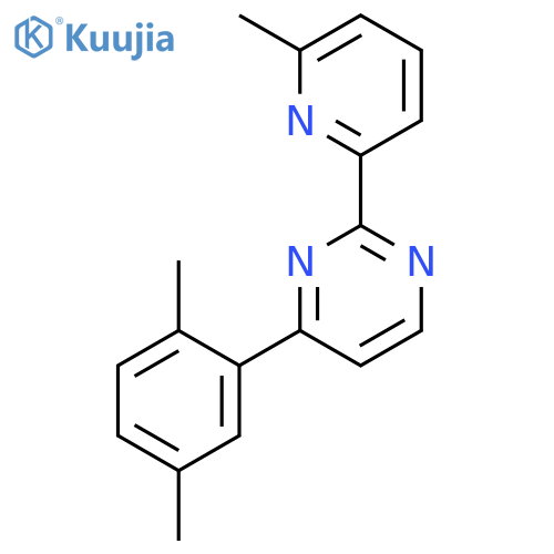 Pyrimidine, 4-(2,5-dimethylphenyl)-2-(6-methyl-2-pyridinyl)- structure