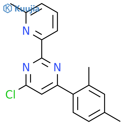 Pyrimidine, 4-chloro-6-(2,4-dimethylphenyl)-2-(6-methyl-2-pyridinyl)- structure