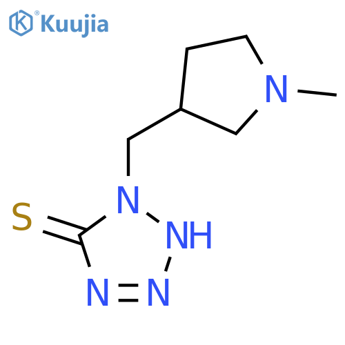 1-[(1-Methylpyrrolidin-3-yl)methyl]-1H-1,2,3,4-tetrazole-5-thiol structure