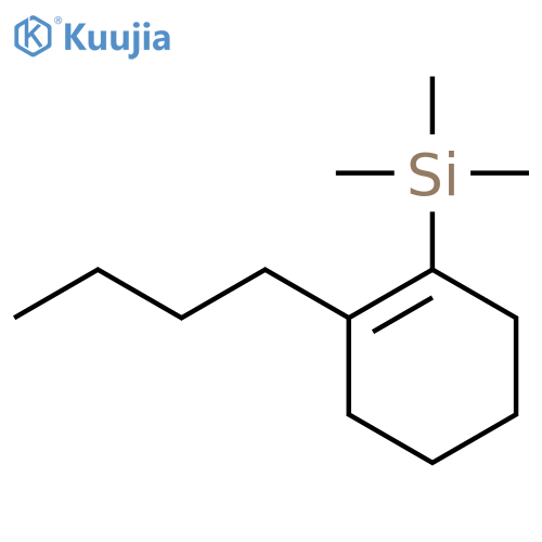 Silane, (2-butyl-1-cyclohexen-1-yl)trimethyl- structure