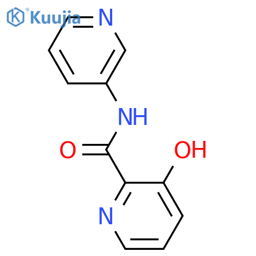 2-Pyridinecarboxamide, 3-hydroxy-N-3-pyridinyl- structure