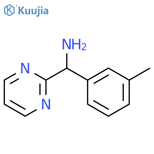 (3-methylphenyl)(pyrimidin-2-yl)methanamine structure