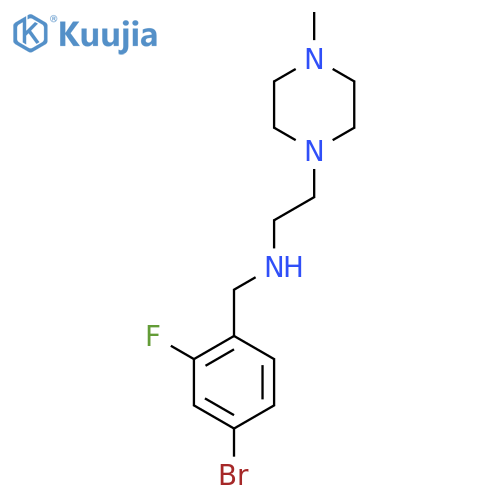 [(4-Bromo-2-fluorophenyl)methyl][2-(4-methylpiperazin-1-yl)ethyl]amine structure