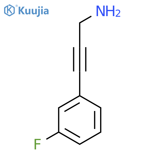 3-(3-Fluorophenyl)prop-2-yn-1-amine structure
