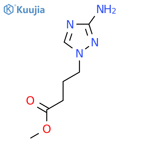methyl 4-(3-amino-1H-1,2,4-triazol-1-yl)butanoate structure