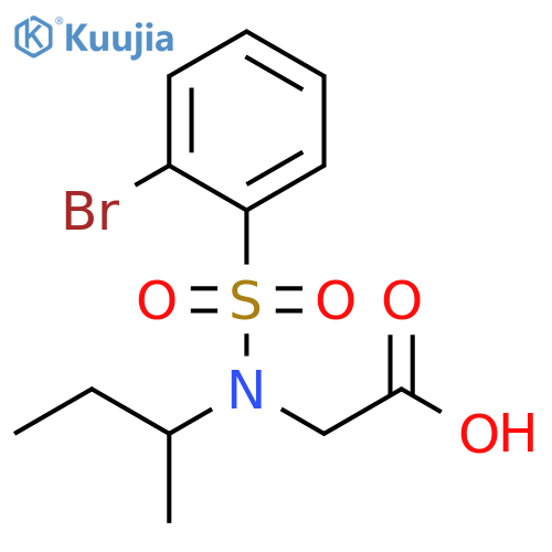 2-N-(Butan-2-yl)2-bromobenzenesulfonamidoacetic Acid structure