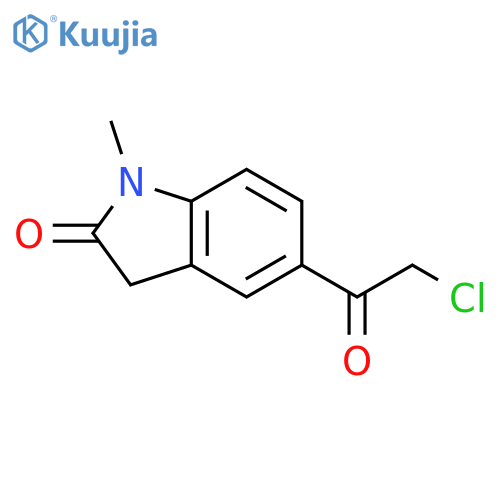 5-(2-Chloroacetyl)-1-methyl-2,3-dihydro-1H-indol-2-one structure