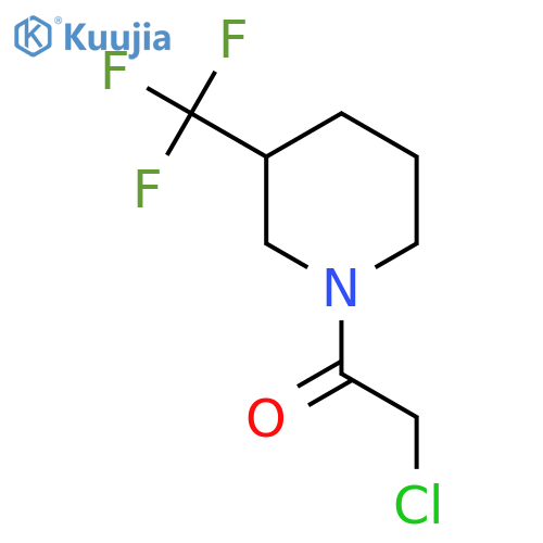 2-Chloro-1-3-(trifluoromethyl)piperidin-1-ylethan-1-one structure
