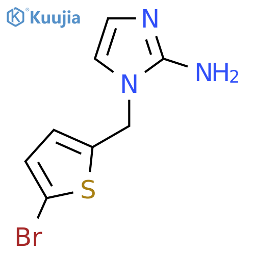 1-(5-bromothiophen-2-yl)methyl-1H-imidazol-2-amine structure