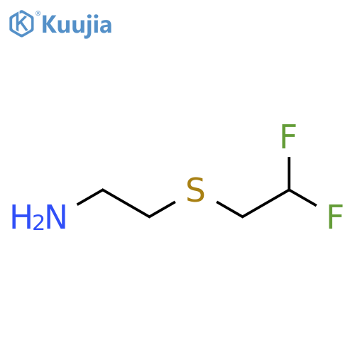 2-(2,2-Difluoroethyl)sulfanylethan-1-amine structure