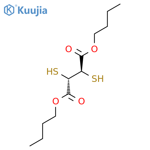 Butanedioic acid, 2,3-dimercapto-, dibutyl ester, (R*,S*)- structure