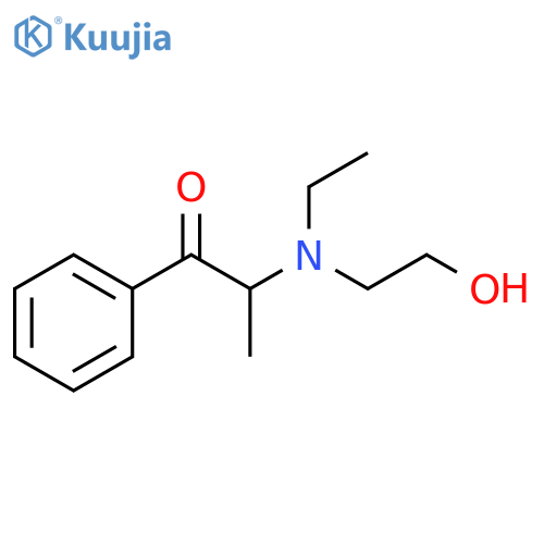2-Ethyl(2-hydroxyethyl)amino-1-phenyl-1-propanone structure