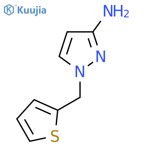 1-(thiophen-2-yl)methyl-1H-pyrazol-3-amine structure