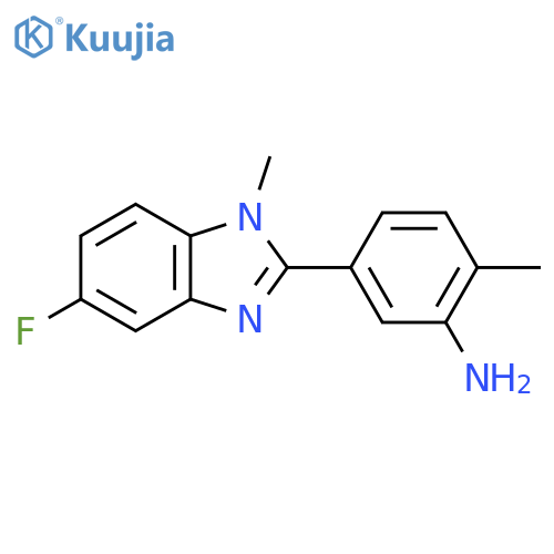 5-(5-Fluoro-1-methyl-1H-1,3-benzodiazol-2-yl)-2-methylaniline structure