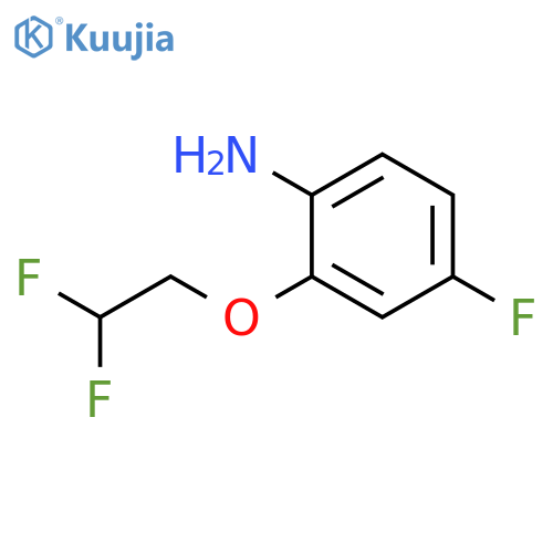 2-(2,2-difluoroethoxy)-4-fluoroaniline structure