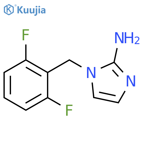 1-(2,6-difluorophenyl)methyl-1H-imidazol-2-amine structure