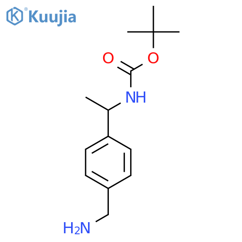 tert-Butyl N-{1-4-(Aminomethyl)phenylethyl}carbamate structure