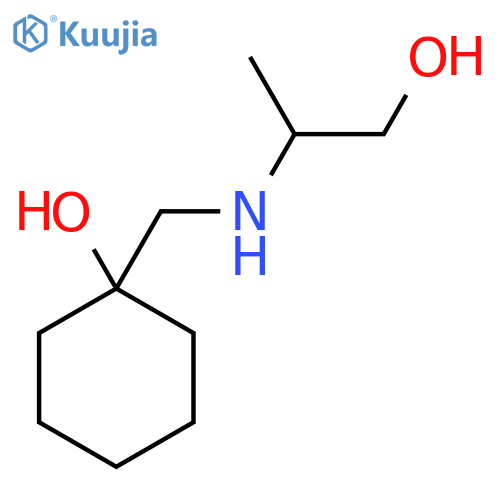 1-{[(1-Hydroxypropan-2-yl)amino]methyl}cyclohexan-1-ol structure