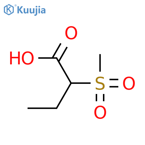 2-methanesulfonylbutanoic acid structure