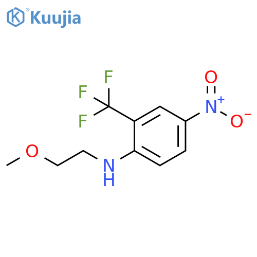 N-(2-Methoxyethyl)-4-nitro-2-(trifluoromethyl)aniline structure
