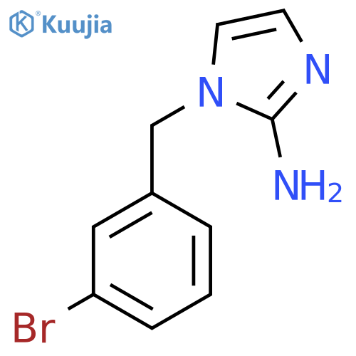 1-(3-bromophenyl)methyl-1H-imidazol-2-amine structure