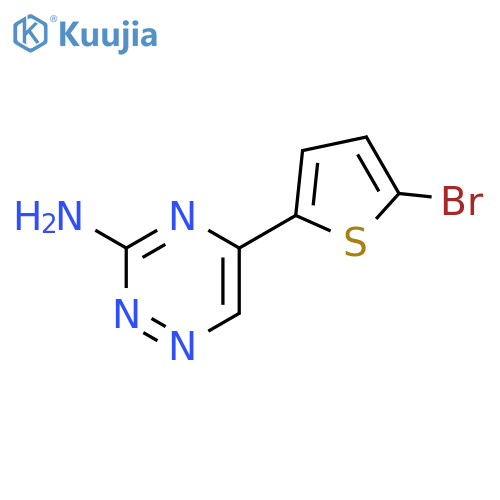 5-(5-bromothiophen-2-yl)-1,2,4-triazin-3-amine structure