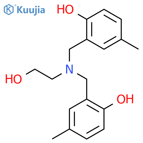 Phenol, 2,2'-[[(2-hydroxyethyl)imino]bis(methylene)]bis[4-methyl- structure