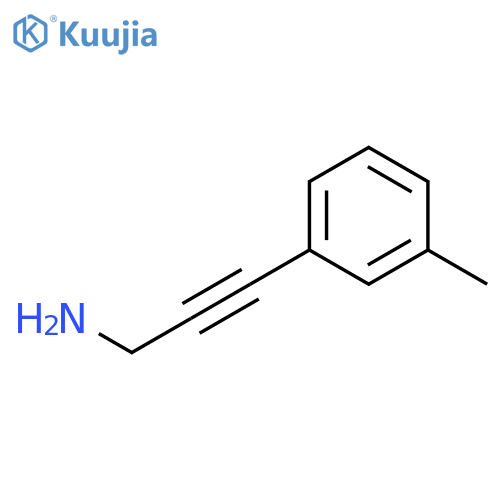 3-(3-methylphenyl)prop-2-yn-1-amine structure